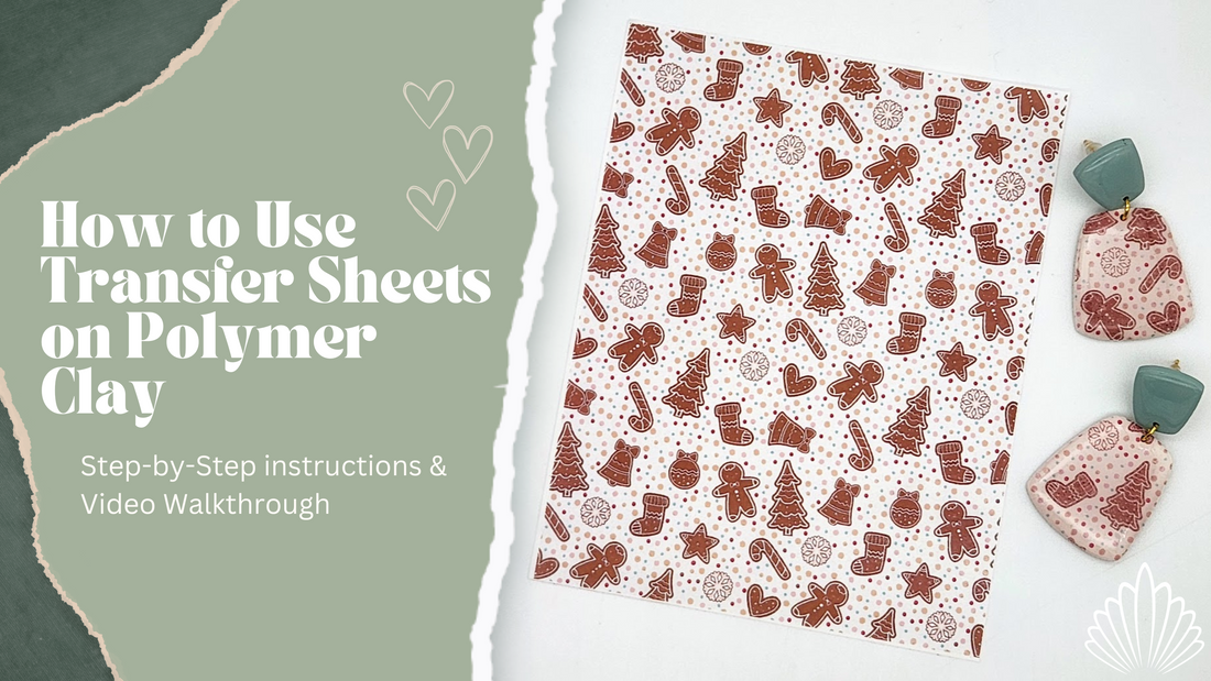 How to use water soluble transfer sheets on polymer clay