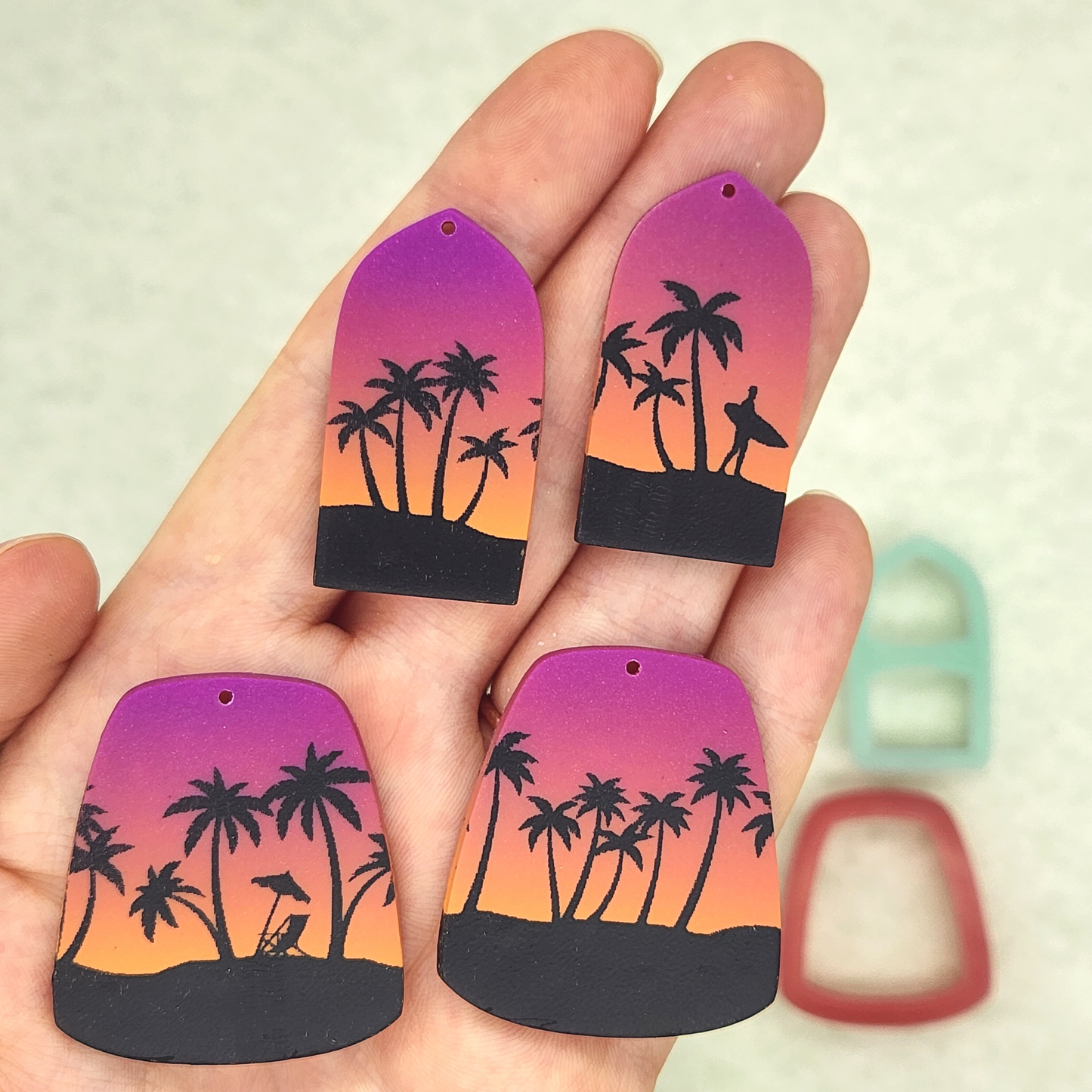 Beach Silhouette Silk Screen