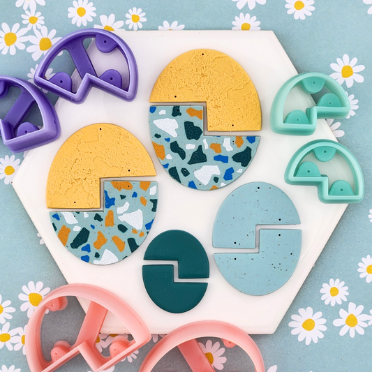 Jenny Duet Cutters - Mirrored Polymer Clay Cutter Set