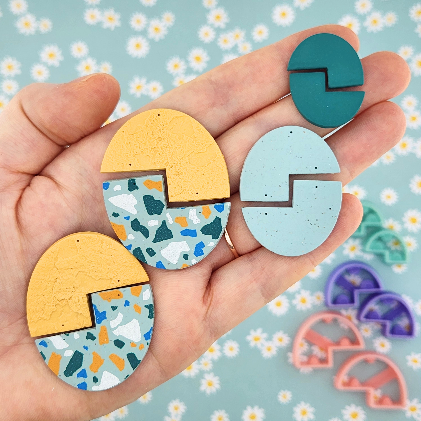 Jenny Duet Cutters - Mirrored Polymer Clay Cutter Set