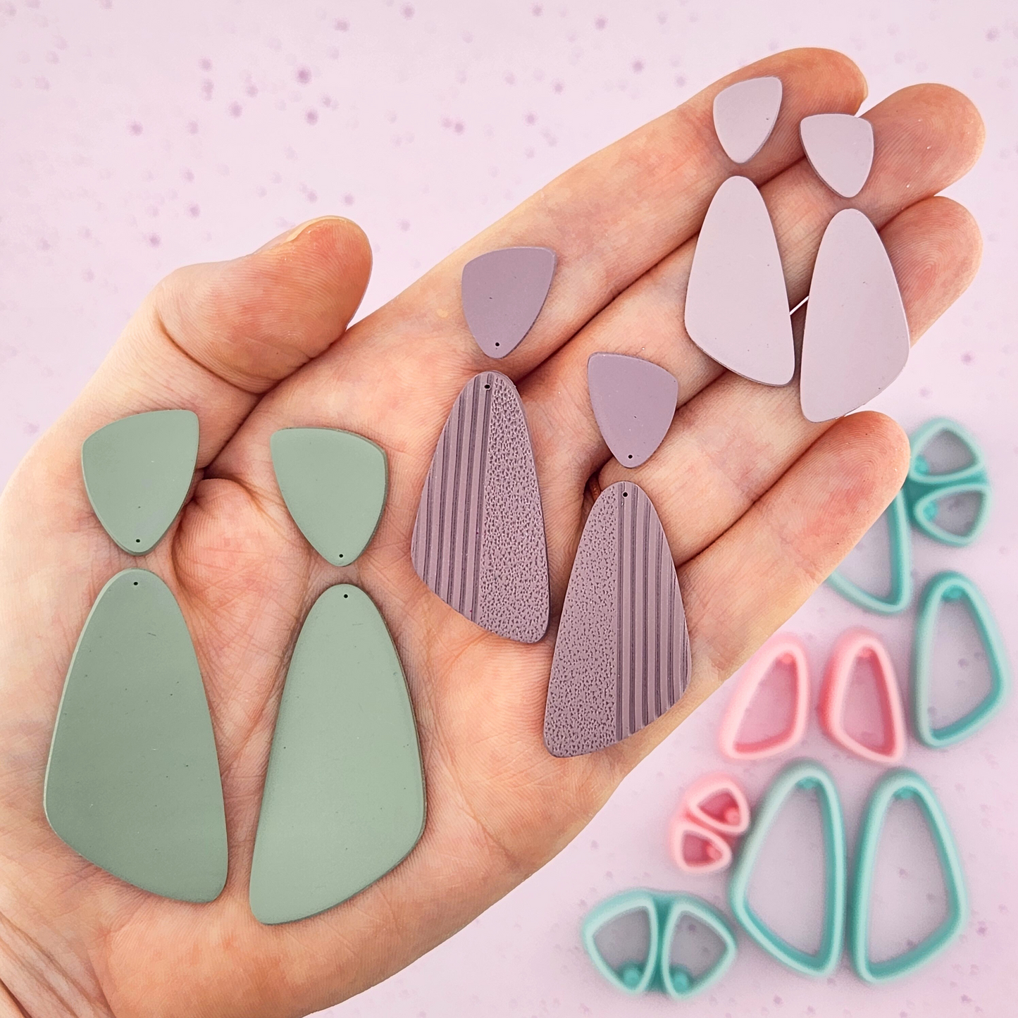 Josie Mirrored Polymer Clay Cutter Set