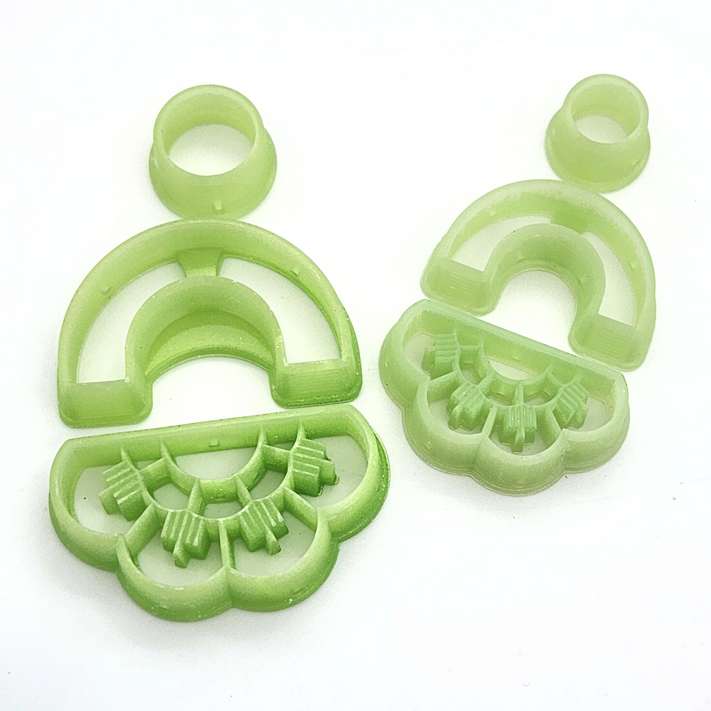 Half-flower Dangle Polymer Clay Cutter Set