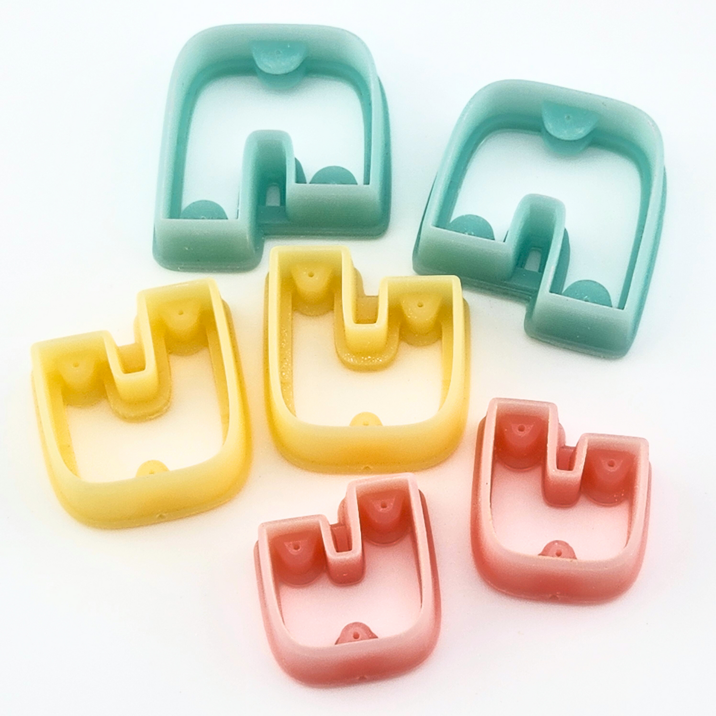 Jolene Duet Cutters - Mirrored Polymer Clay Cutter Set