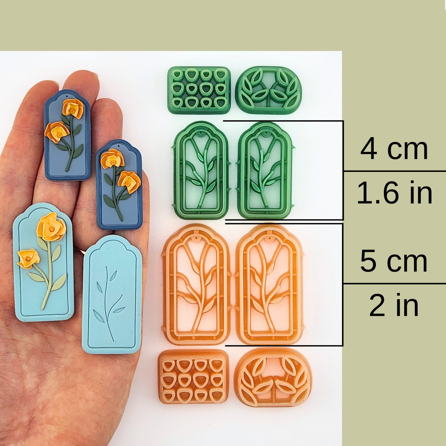 Fiore Arch Floral Guide Polymer Clay Cutter Set
