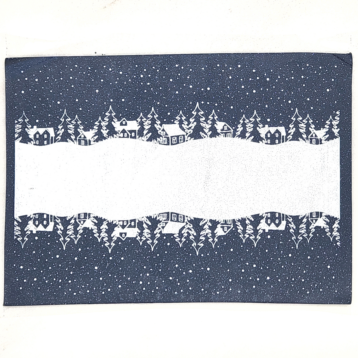 Winter Cottages Silk Screen