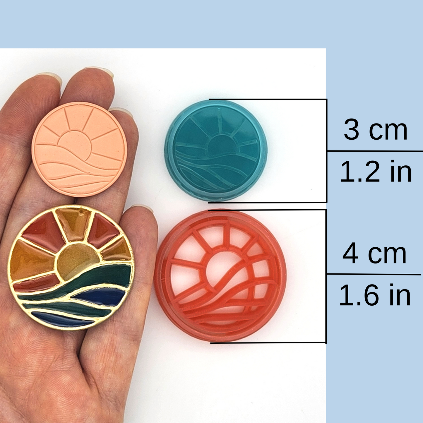 Ocean Sunset Stained Glass - Mirrored Pair