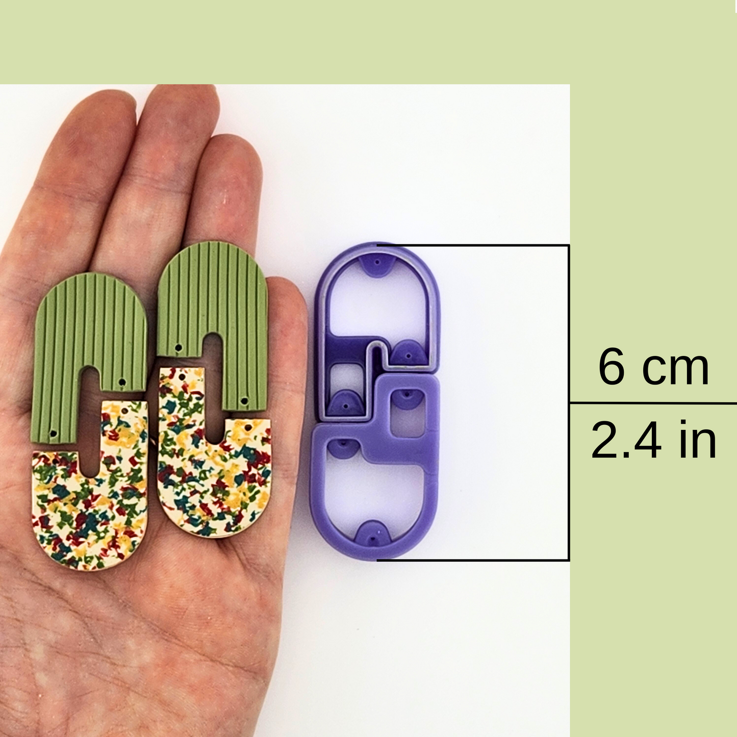 Rochelle Duet Cutters - Mirrored Polymer Clay Cutter Set