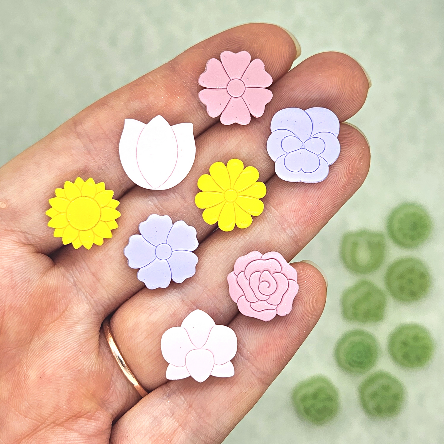 Floral Polymer Clay Stud Cutters
