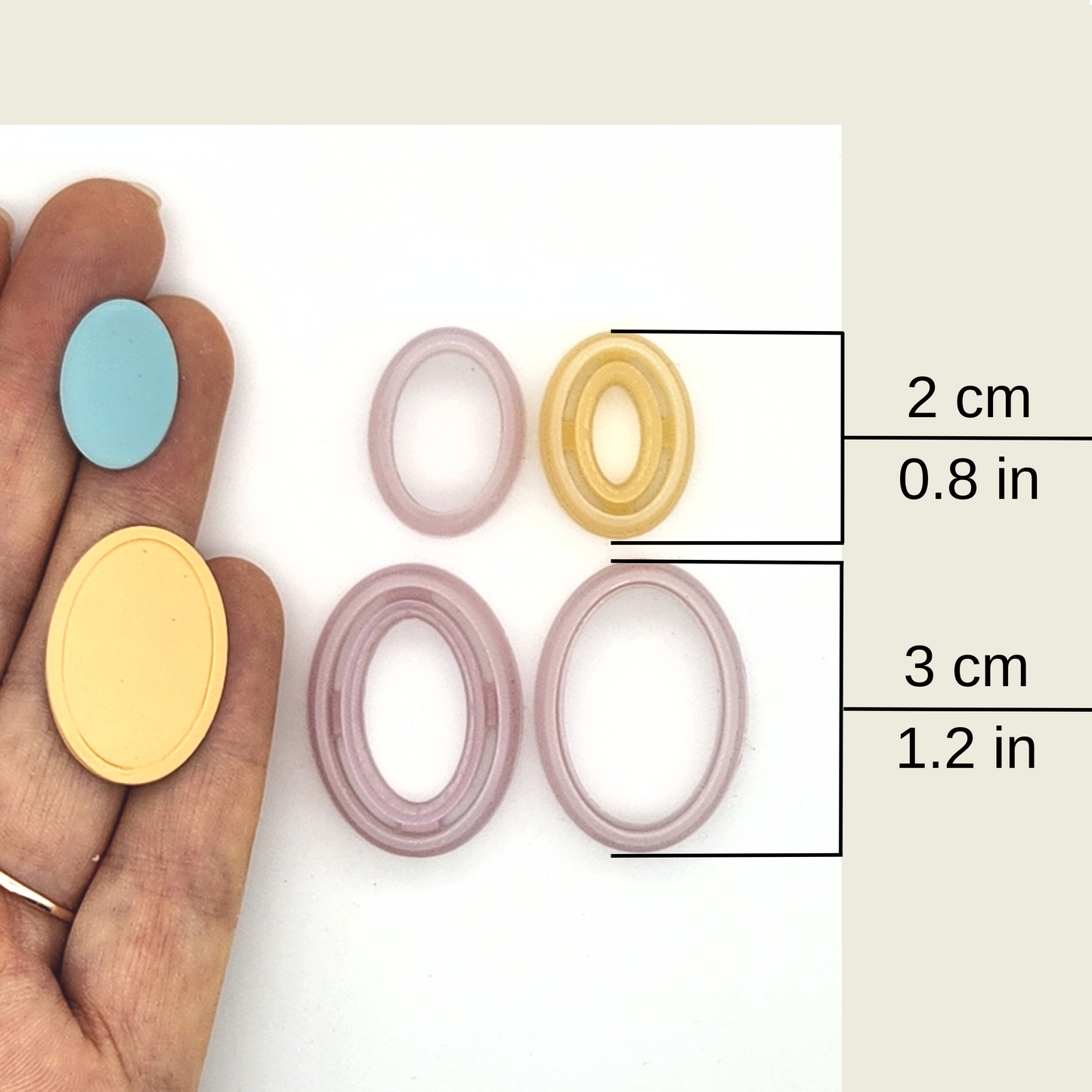 Oval Polymer Clay Cutter