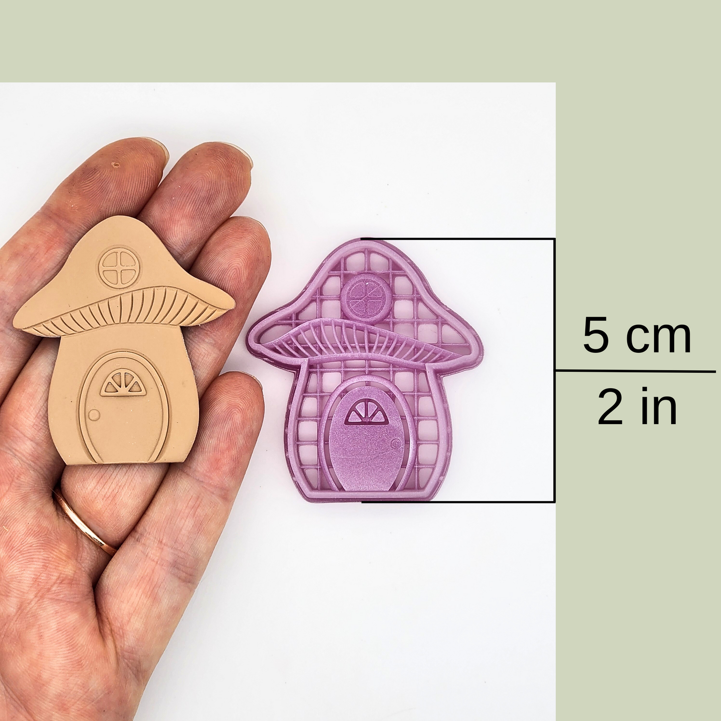 Mushroom Cottage Polymer Clay Cutter