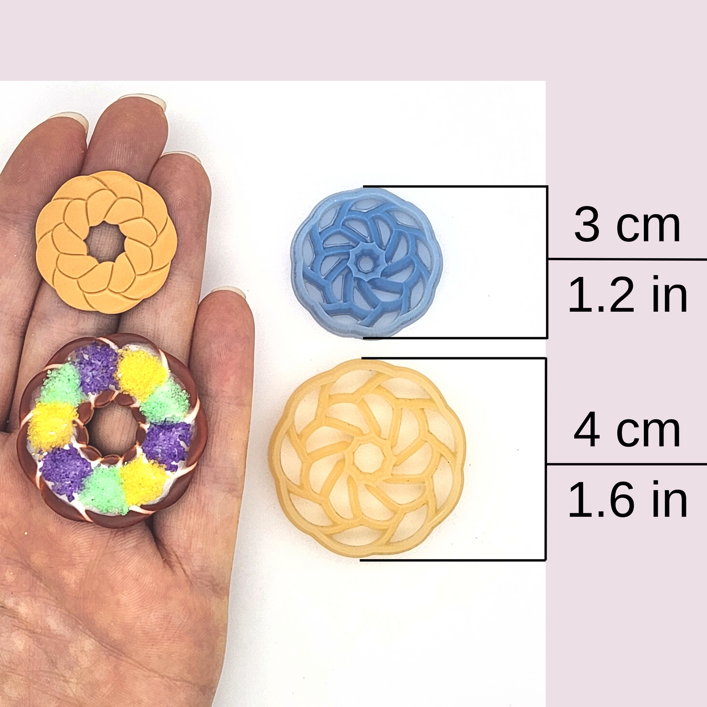 King Cake Polymer Clay Cutter