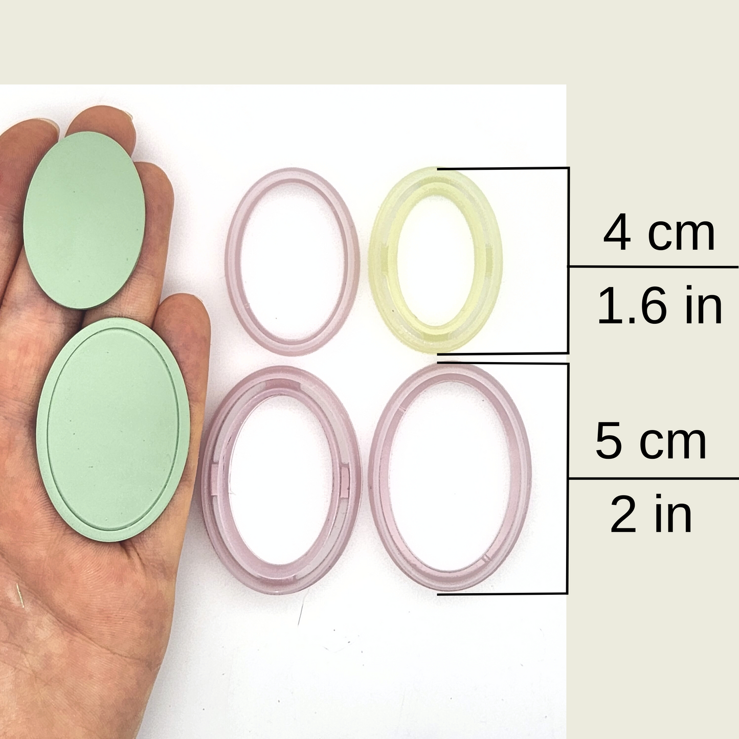 Oval Polymer Clay Cutter