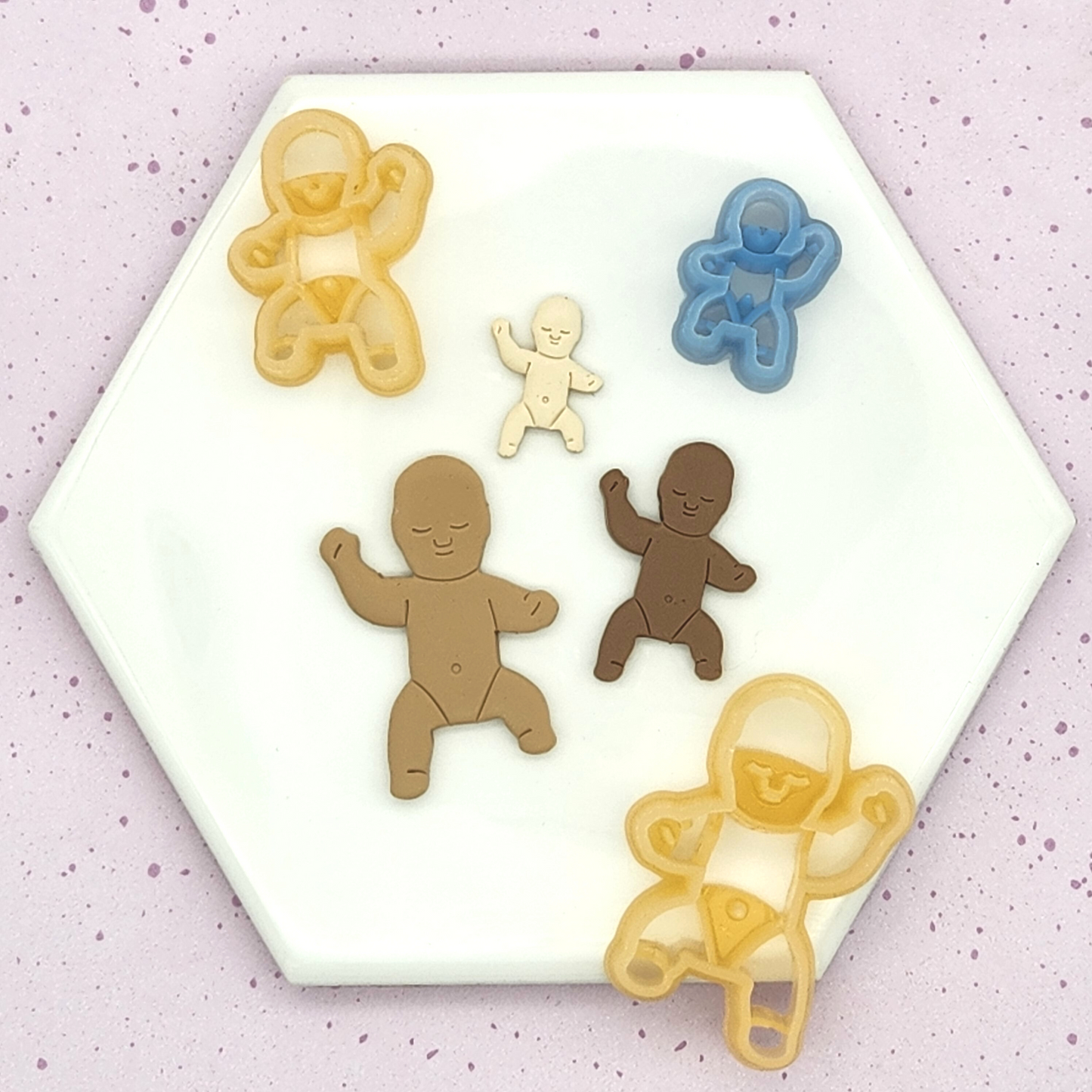 King Cake Baby Polymer Clay Cutter