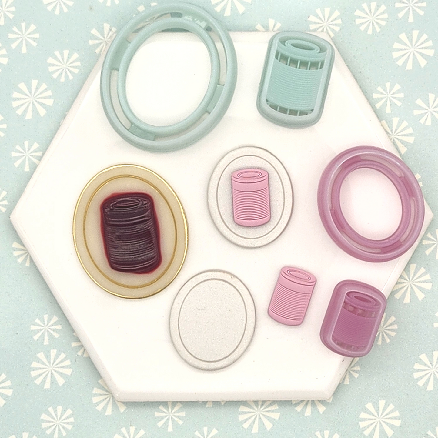 Canned Cranberry Sauce Polymer Clay Cutter Set