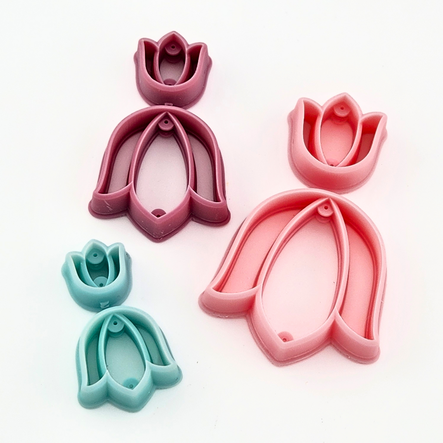 Tulip Dangle Mirrored Polymer Clay Cutter Set