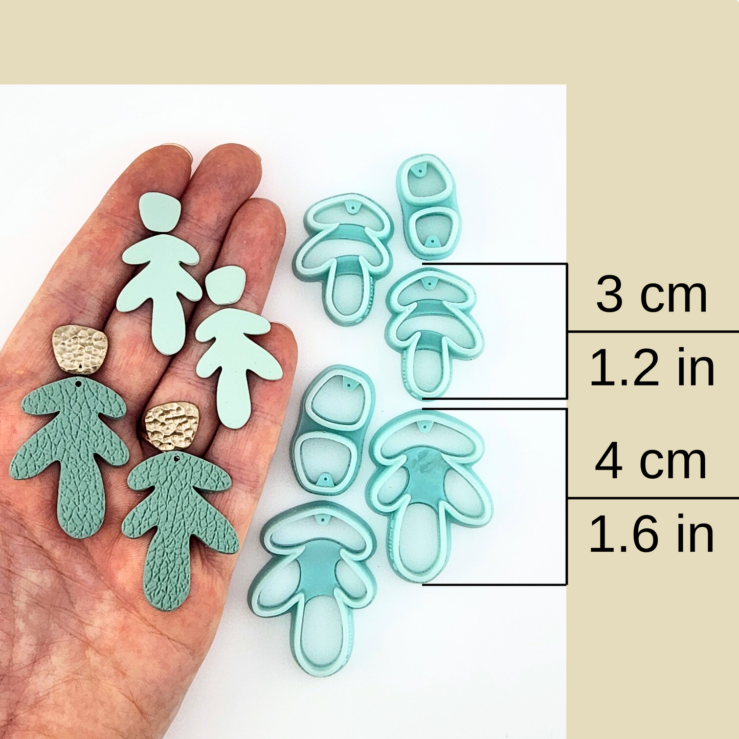 Emilia Mirrored Polymer Clay Cutter Set