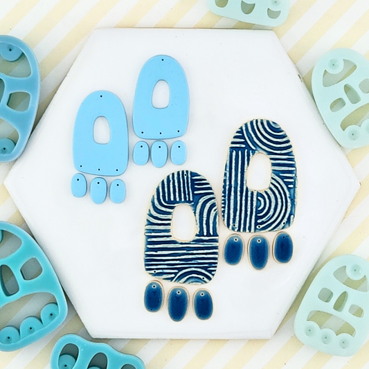Ophelia Mirrored Polymer Clay Cutter Set