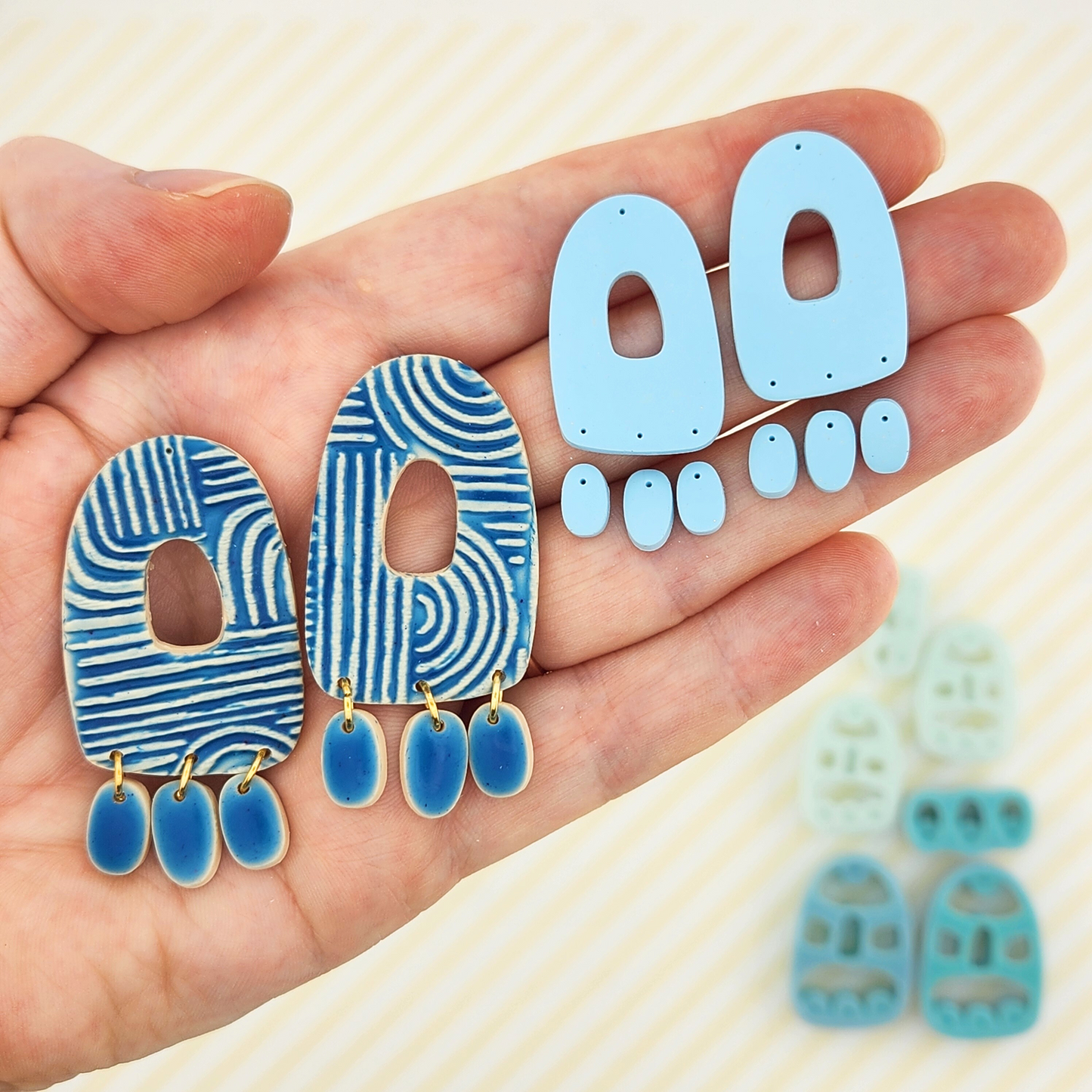 Ophelia Mirrored Polymer Clay Cutter Set