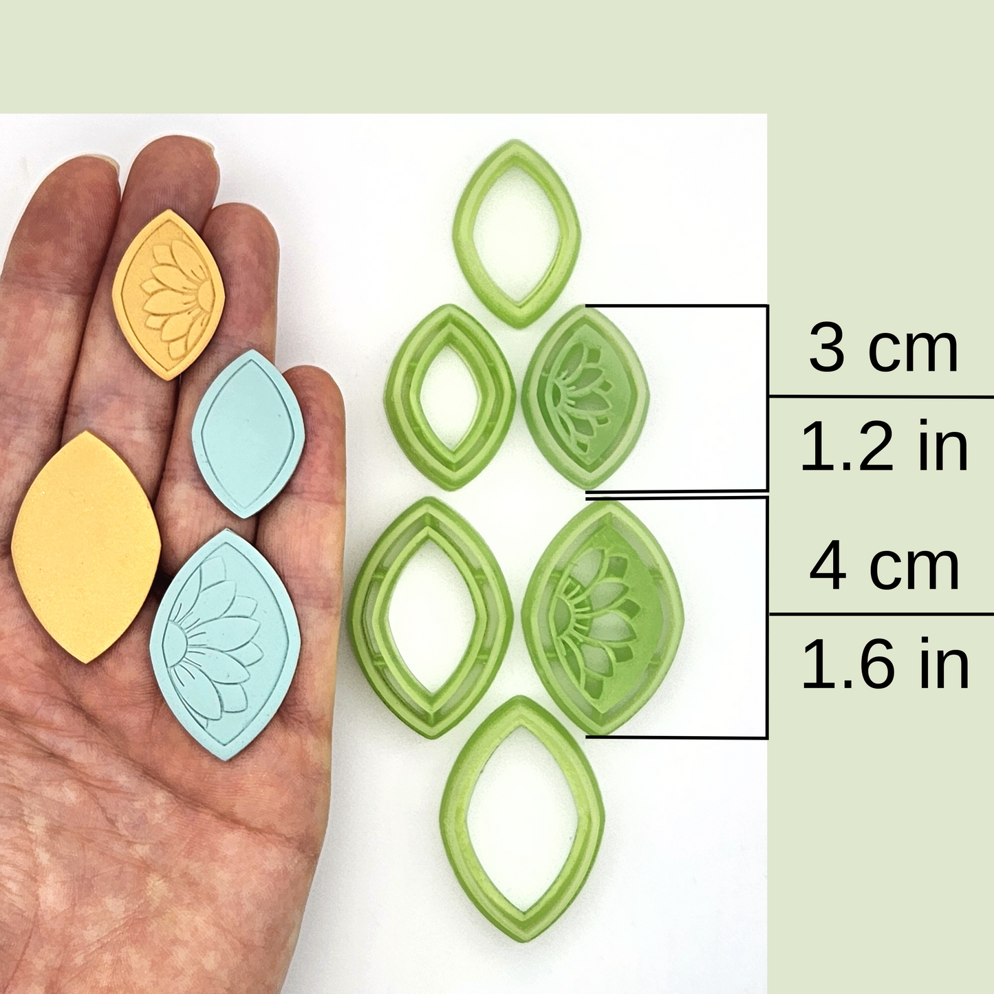 Peek-a-Boo Sunflower Polymer Clay Cutter