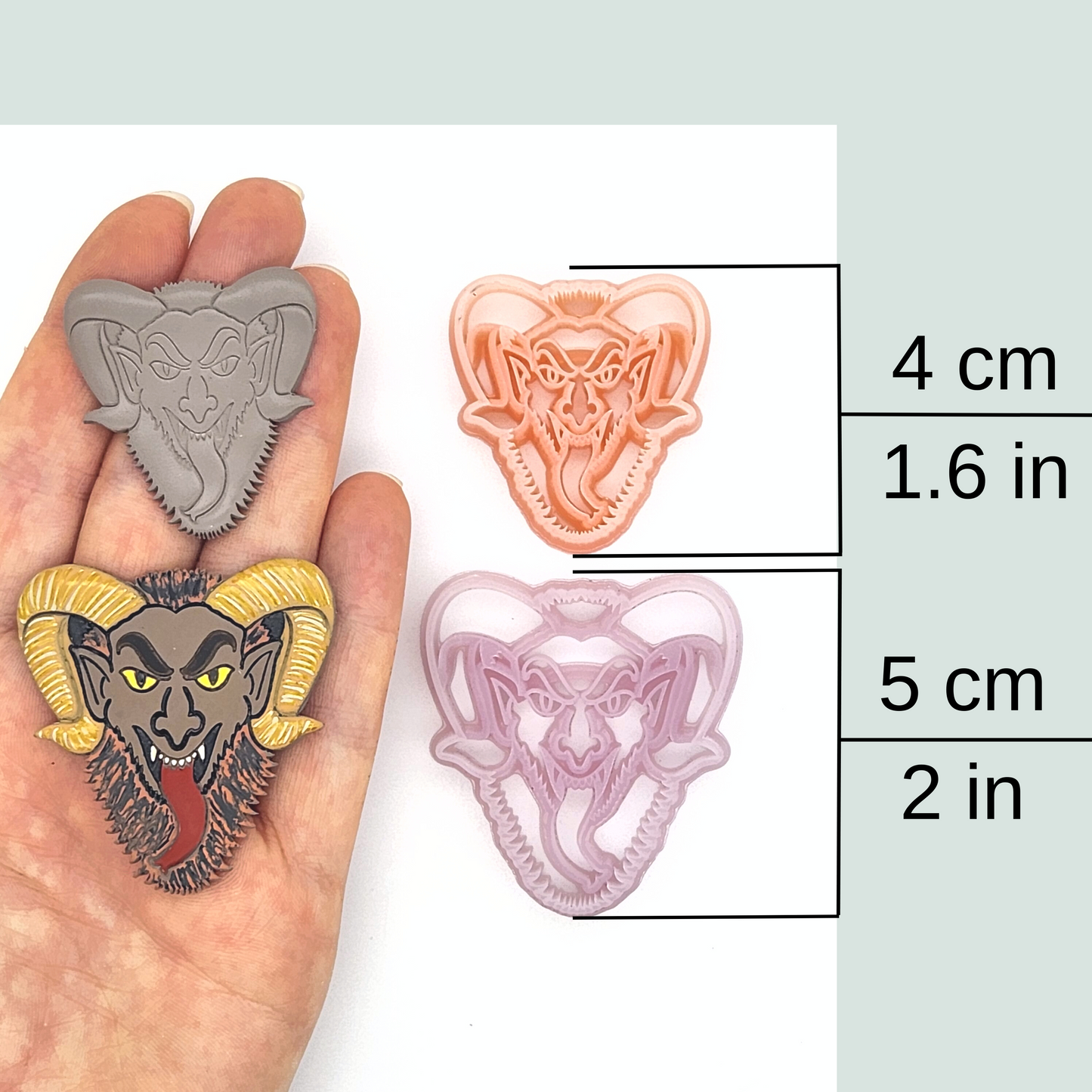 Krampus Polymer Clay Cutter