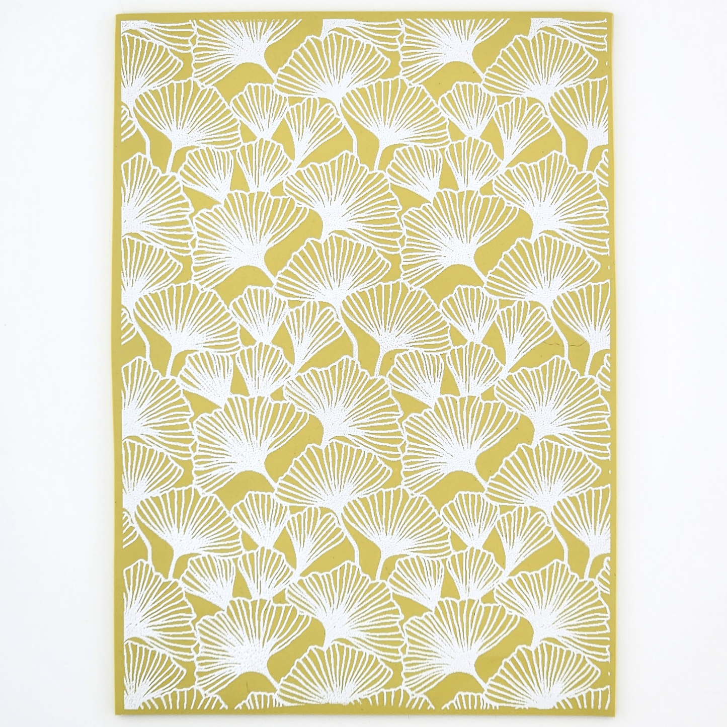 Ginkgo Leaves Polymer Clay Silk Screen
