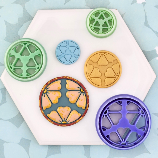 Primrose Medallion Polymer Clay Cutter