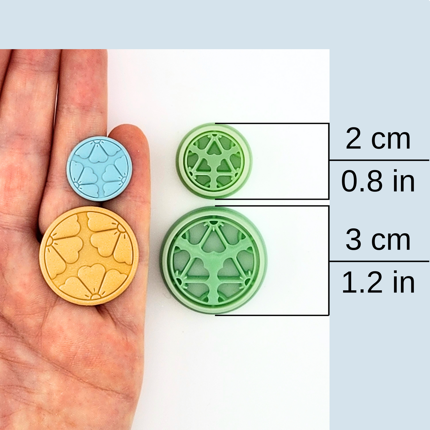 Primrose Medallion Polymer Clay Cutter