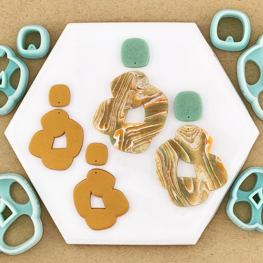Daphne Mirrored Polymer Clay Cutter Set
