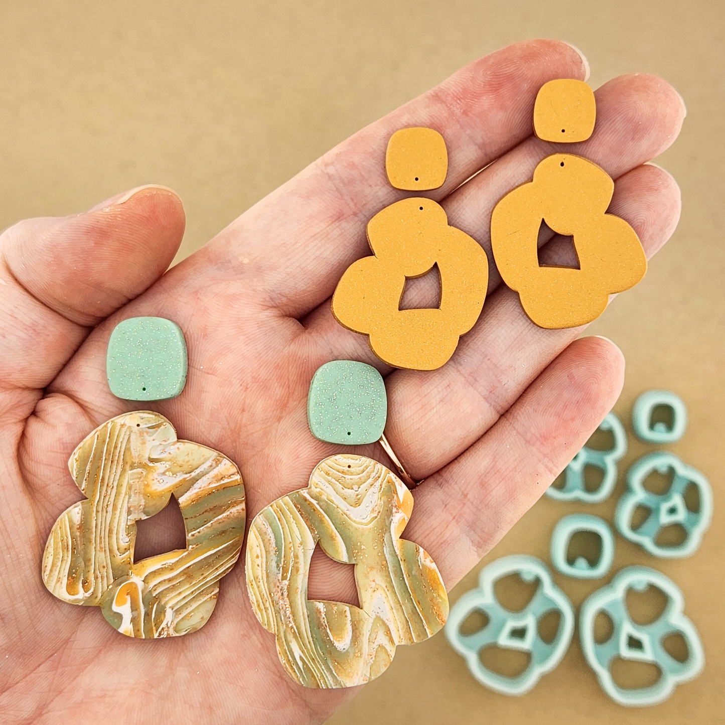 Daphne Mirrored Polymer Clay Cutter Set