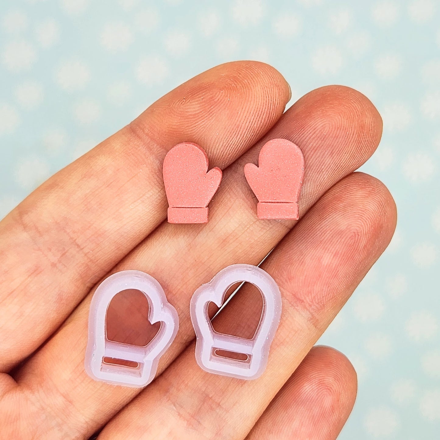 Mirrored Pair of Mitten Studs