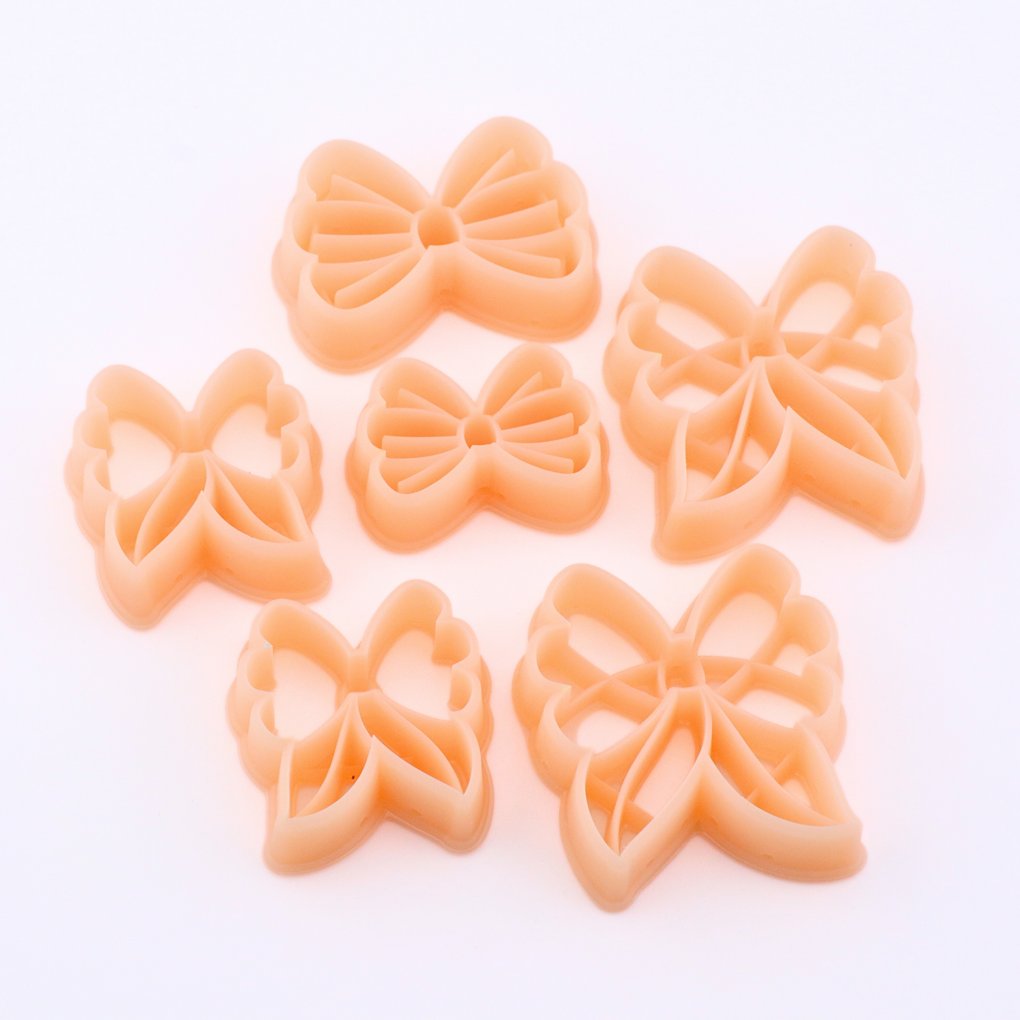Daisy Bow Mirrored Polymer Clay Cutter Set