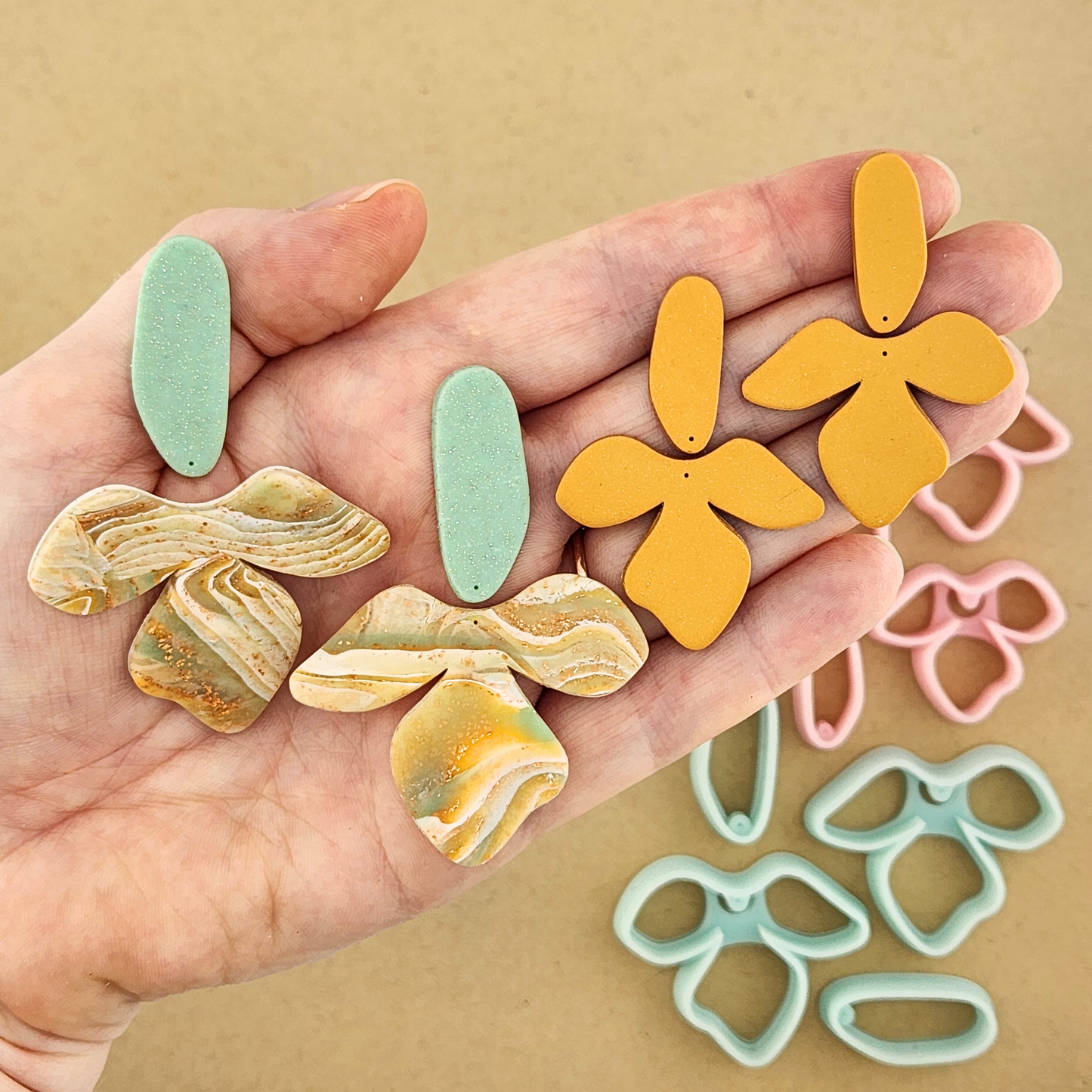 Millie Mirrored Polymer Clay Cutter Set