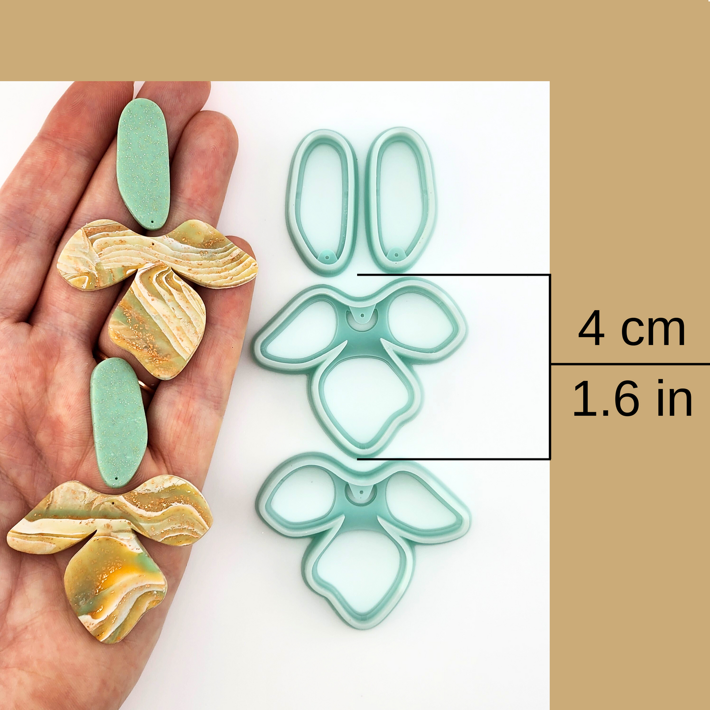 Millie Mirrored Polymer Clay Cutter Set