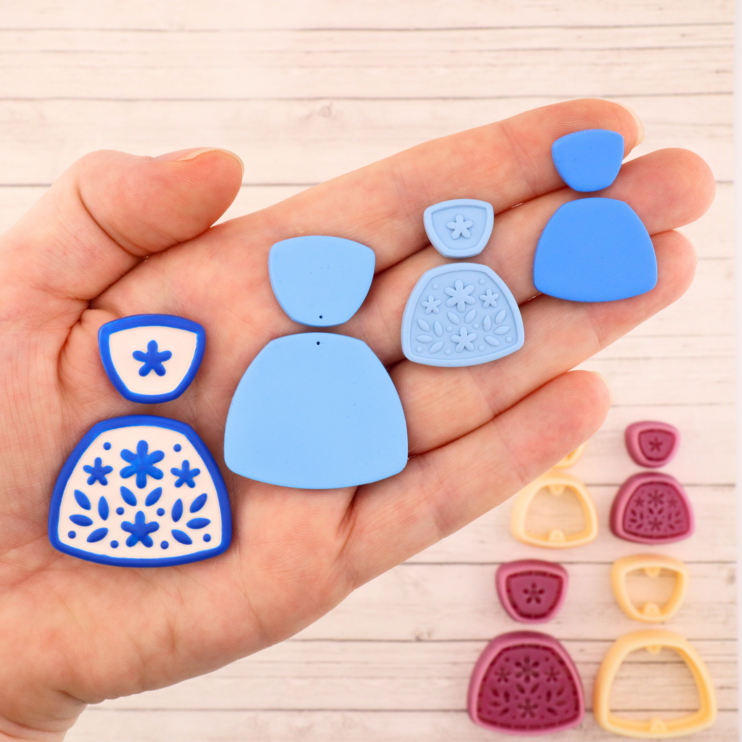 Mia Trapezoid Polymer Clay Cutter Set