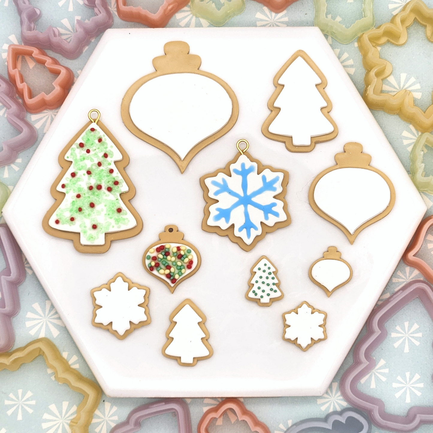 Christmas Sugar Cookie Polymer Clay Cutter Set