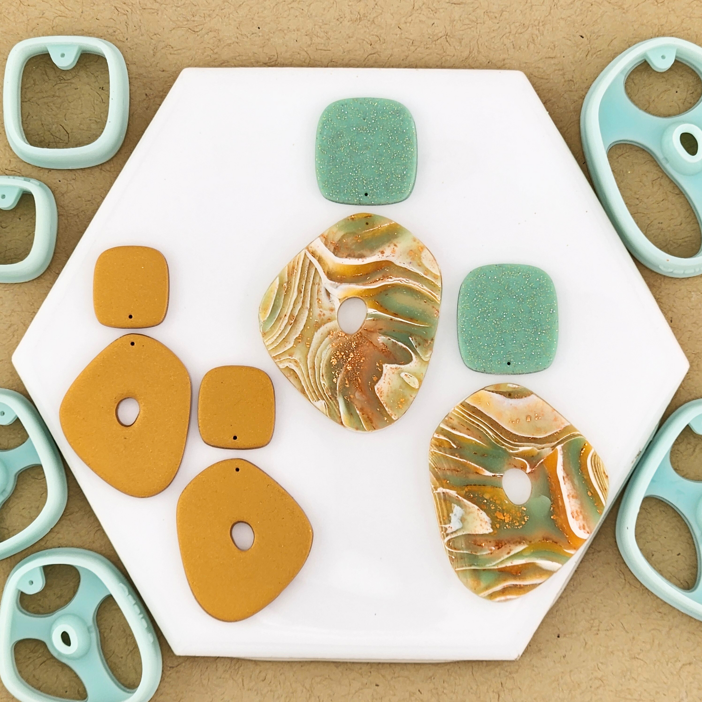 Adele Mirrored Polymer Clay Cutter Set