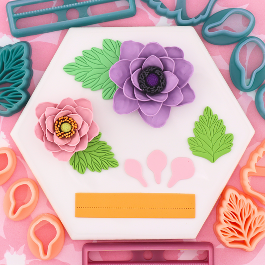 3D Anemone Polymer Clay Cutter Kit