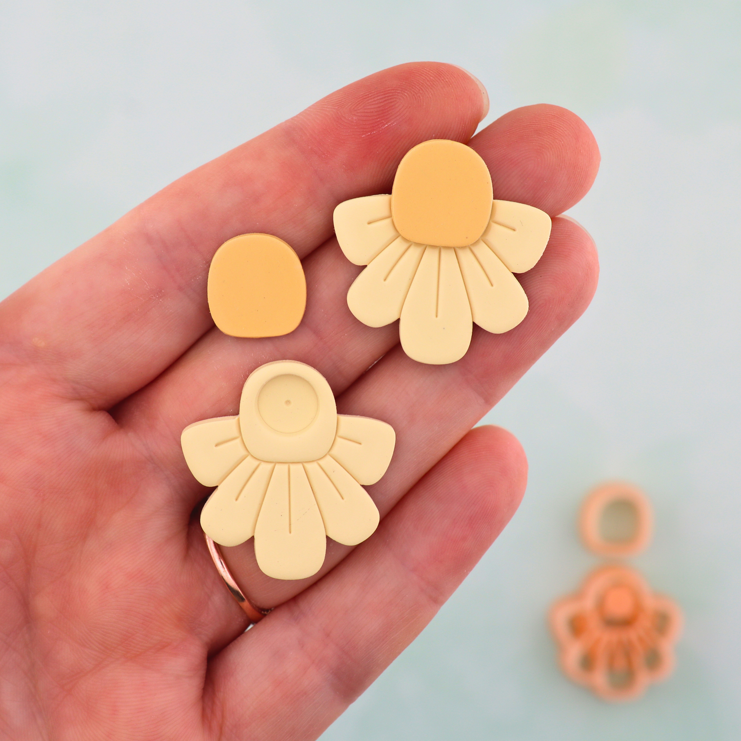 Daisy Layered Stud Polymer Clay Cutter Set