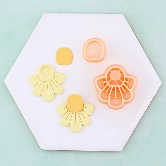 Daisy Layered Stud Polymer Clay Cutter Set
