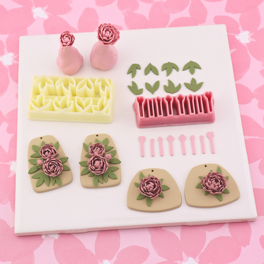 3D Peony Polymer Clay Cutter Kit
