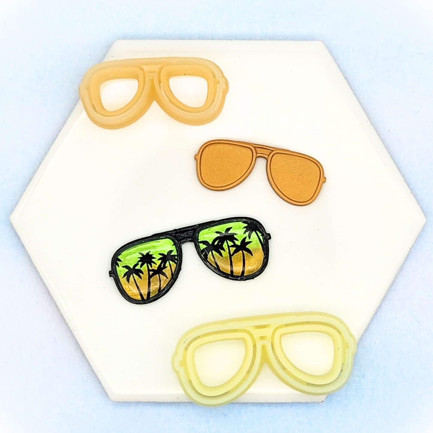 Aviator Sunglasses Polymer Clay Cutter