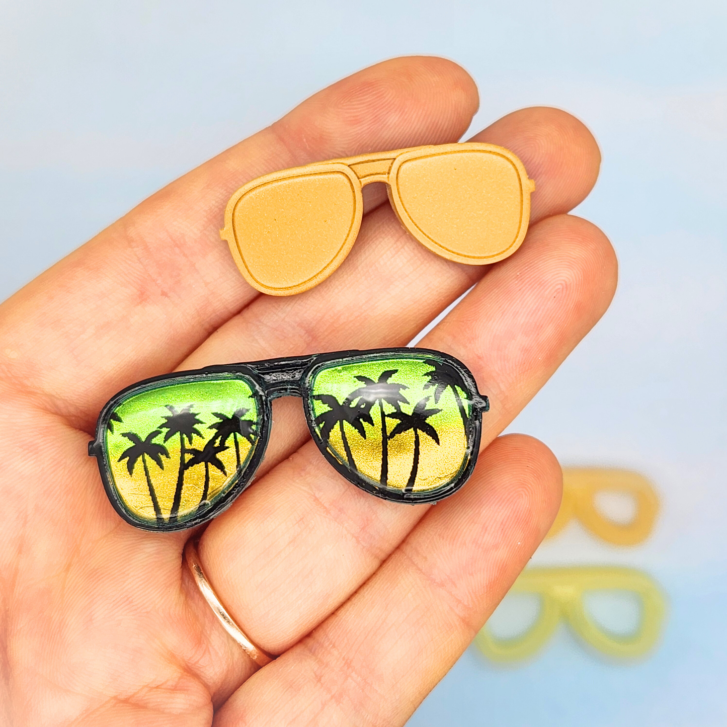 Aviator Sunglasses Polymer Clay Cutter