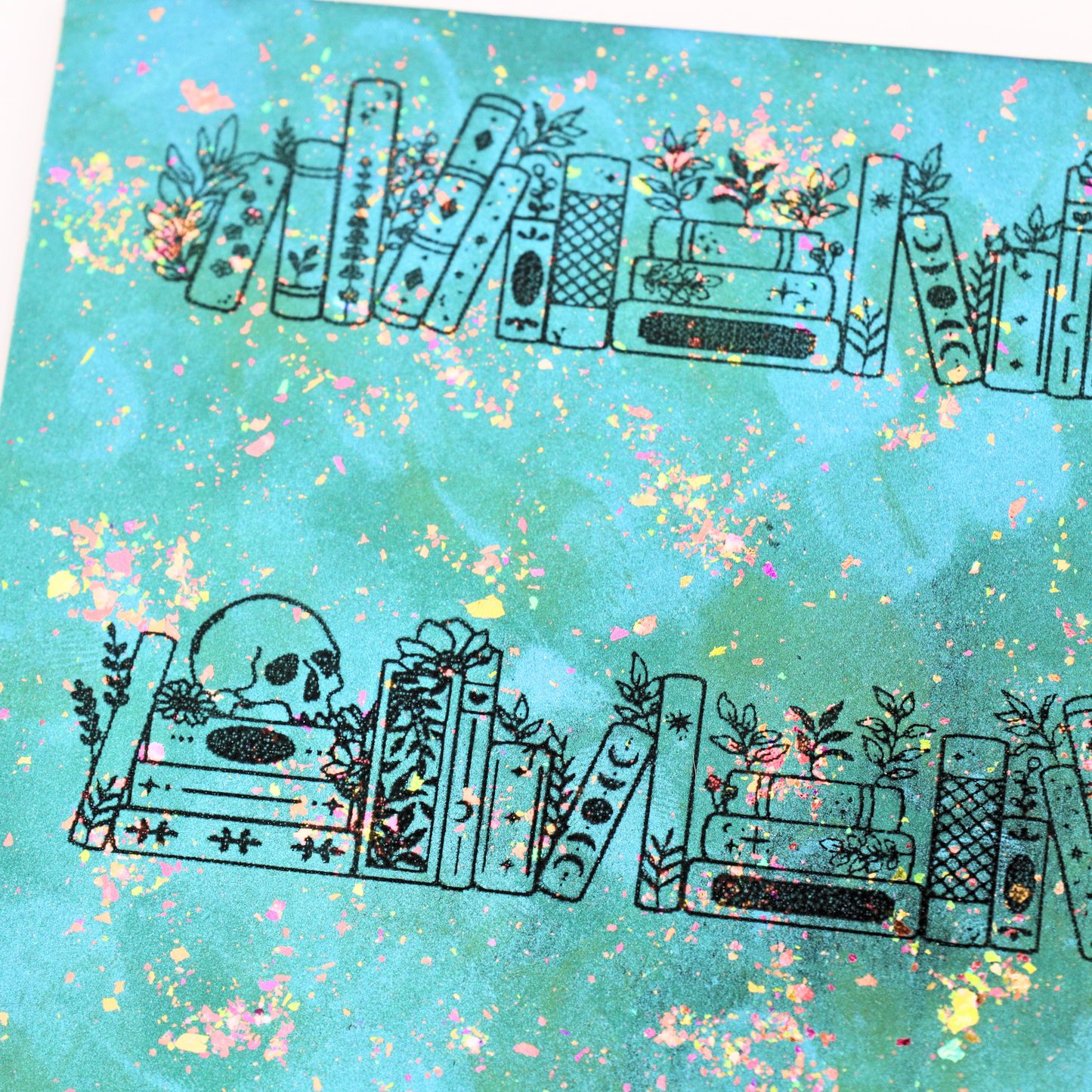 Botanical Bookshelf Silk Screen