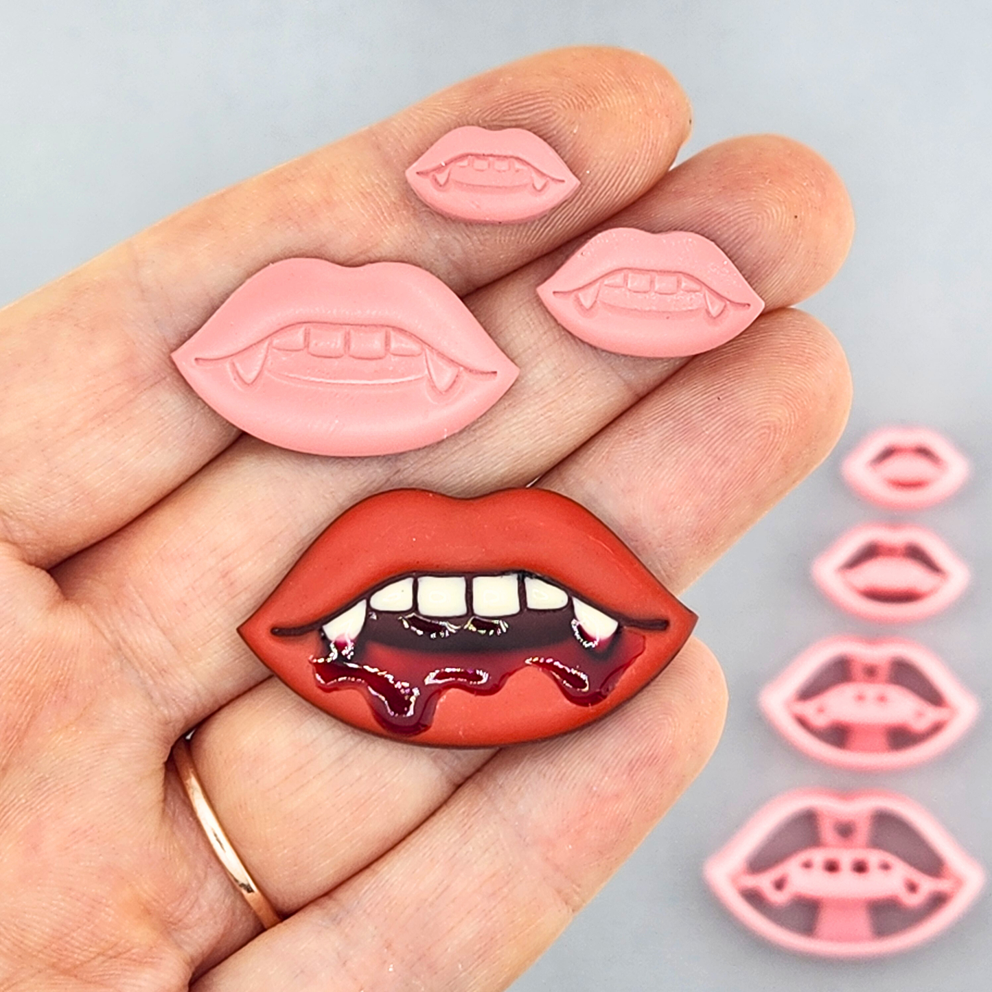 Vampire Lips Polymer Clay Cutter