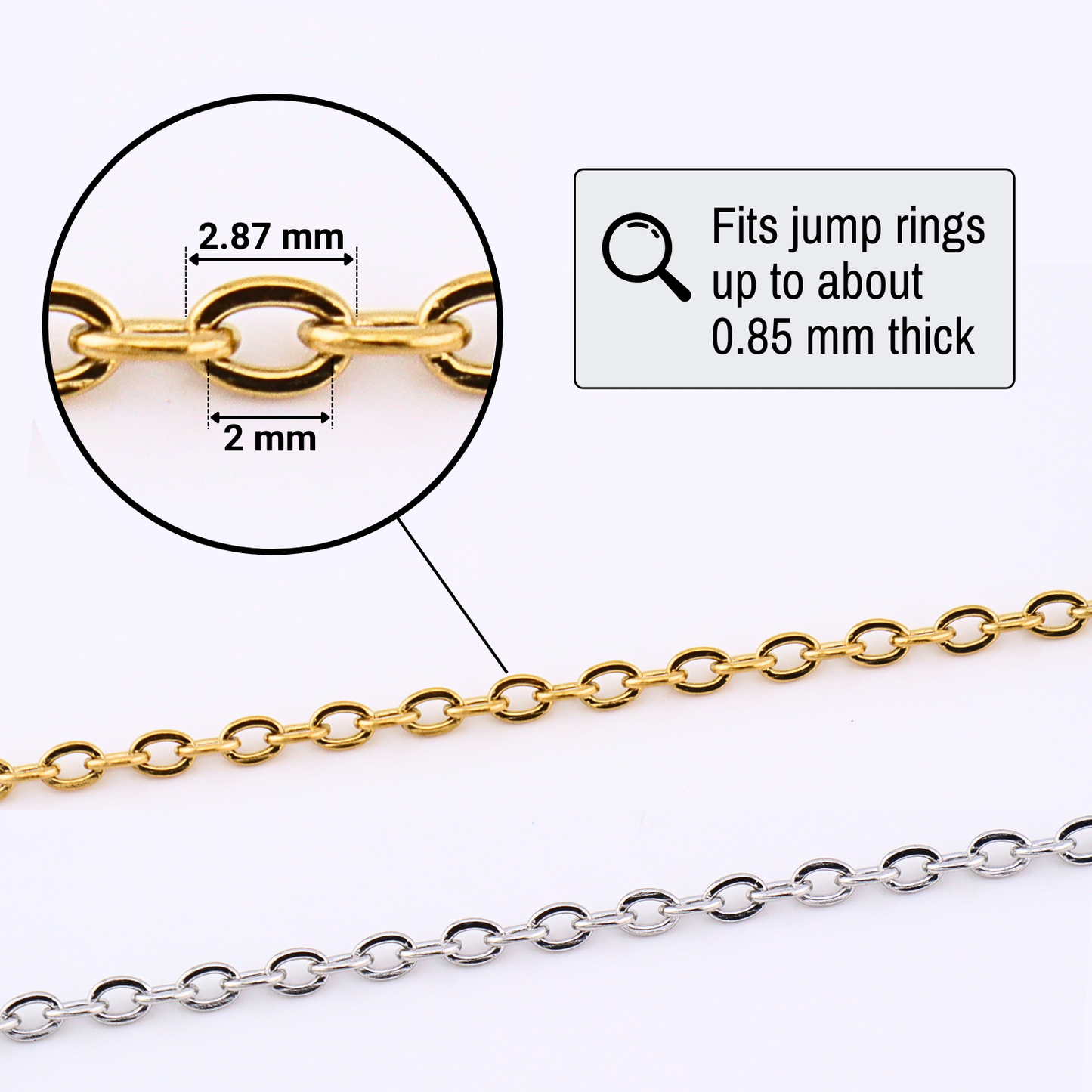 2 mm Stainless Steel Chain