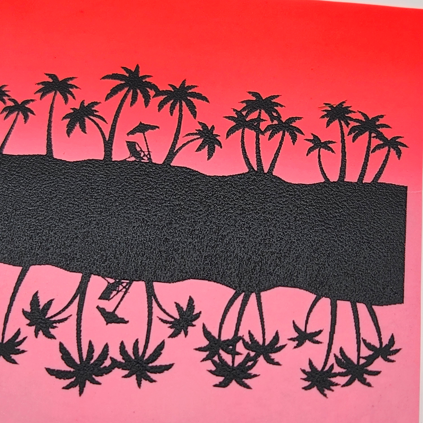 Beach Silhouette Silk Screen