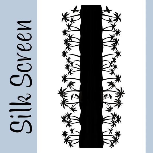 Beach Silhouette Silk Screen
