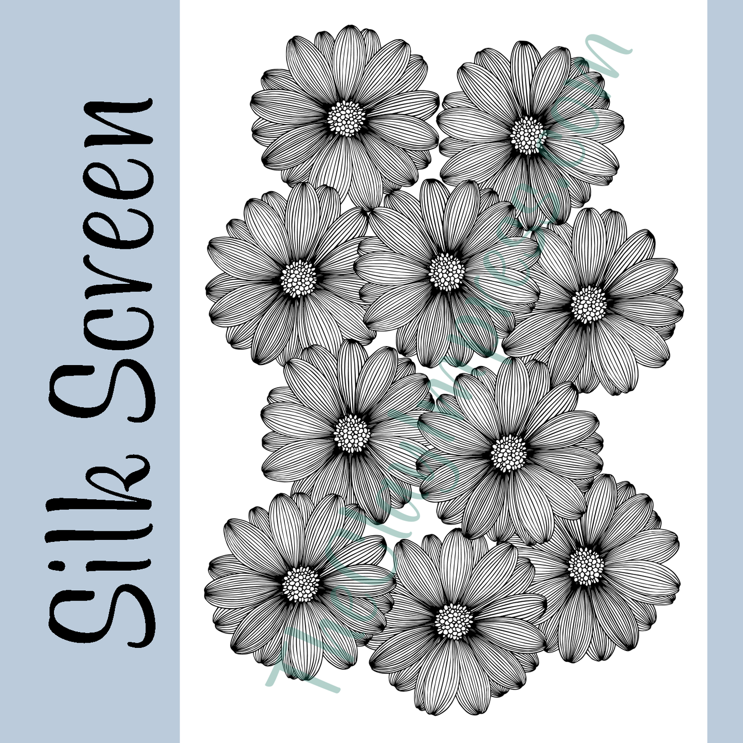 Big Daisies Silk Screen