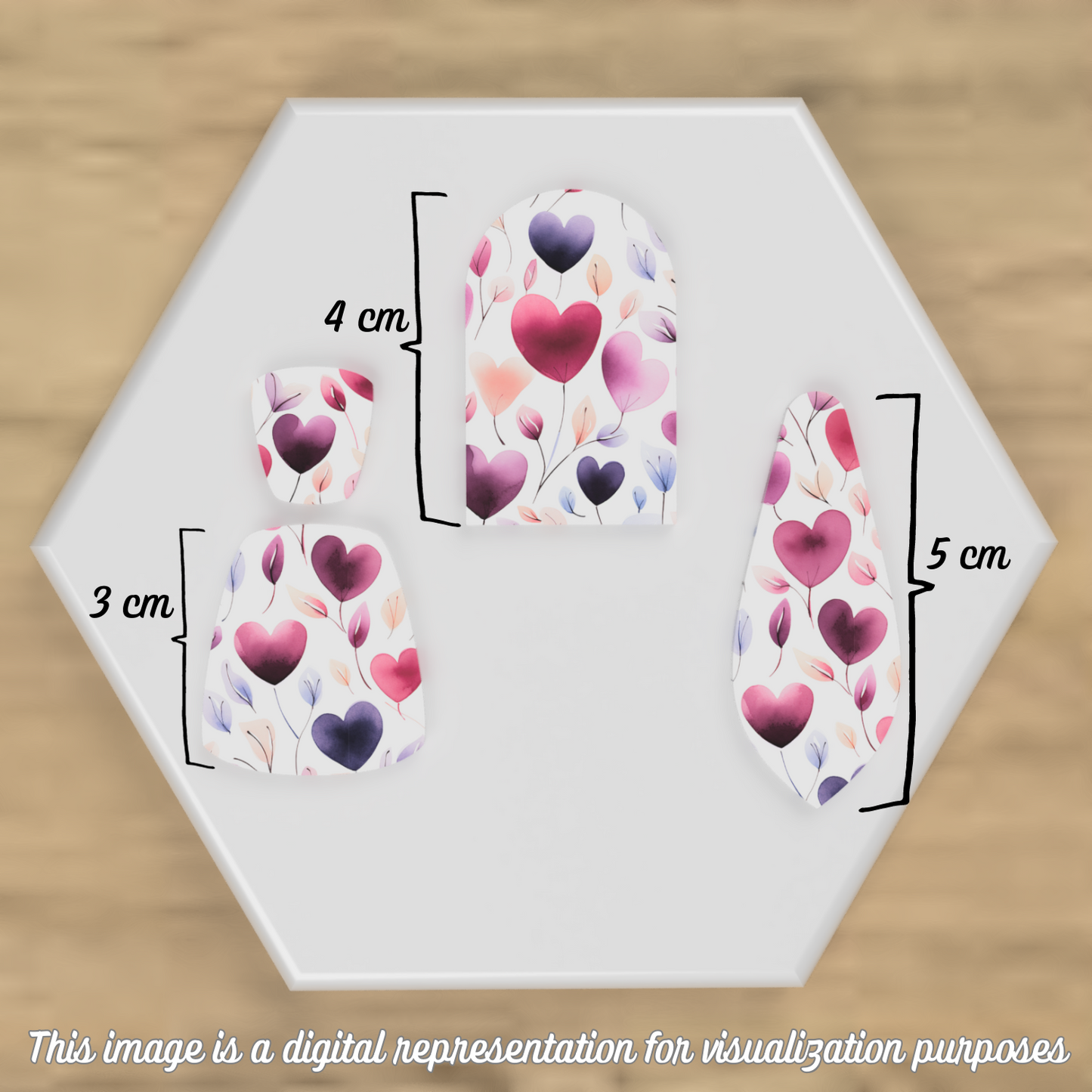 Watercolor Love Blossoms Transfer Sheets