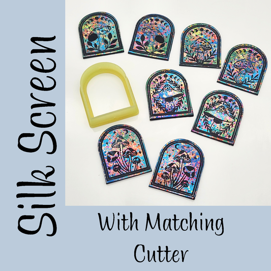Celestial Mushroom Arch Silk Screen & Matching Cutter